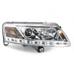 D-LITE Headlights suitable for AUDI A6 4A 04-08 LED DRL HID Xenon D2S Chrome, Nouveaux produits kitt