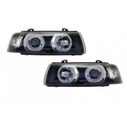 Headlights 2 LED Halo Rims Angel Eyes suitable for BMW 3 Series E36 1992-1998 Sedan/Touring, Nouveaux produits kitt