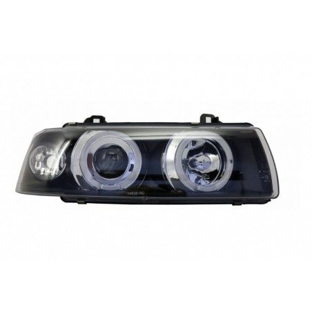 Headlights 2 LED Halo Rims Angel Eyes suitable for BMW 3 Series E36 1992-1998 Sedan/Touring, Nouveaux produits kitt
