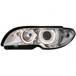 Headlights suitable for BMW 3 Series E46 Coupe (2003-2006) Angel Eyes 2 Halo Rims Chrome, Nouveaux produits kitt