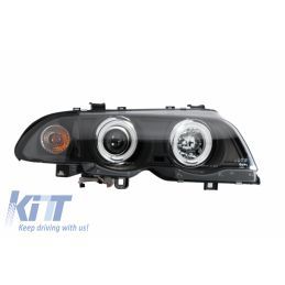 Headlights suitable for BMW E46 Limo (1998-2001) 2 CCFL Angeleyes Rings, Nouveaux produits kitt