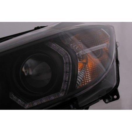 Angel Eyes Xenon Headlights suitable for BMW 3 Series F30 F31 Sedan Touring (10.2011-05.2015) Black, Nouveaux produits kitt