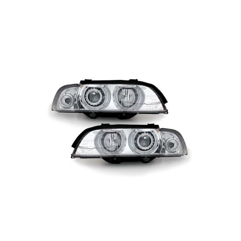 Headlights suitable for BMW 5 Series E39 (09.1995-06.2003) Angel Eyes Halo Rims, Nouveaux produits kitt