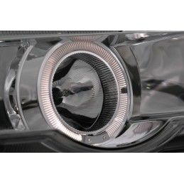 Angel Eyes Headlights suitable for BMW X5 SUV E53 (2000-10.2003) Chrome, Nouveaux produits kitt