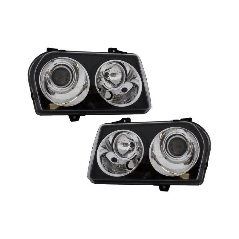 Headlights suitable for CHRYSLER 300 05-08 Black, Nouveaux produits kitt