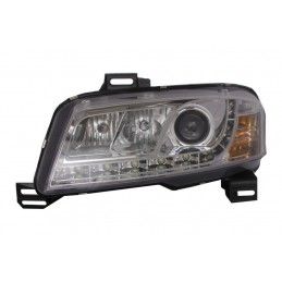 D-LITE Headlights suitable for FIAT Stilo 01-08L ED Daytime running light Chrome, Nouveaux produits kitt