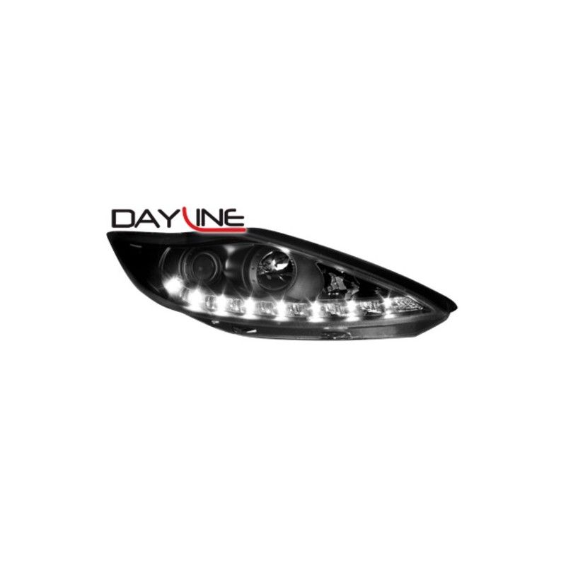 DAYLINE headlights suitable for FORD Fiesta 7_08-10_drl optic_black, Nouveaux produits kitt
