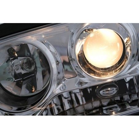Headlights suitable for Mercedes C-Class Sedan W202 (06.1993-06.2000) Chrome, Nouveaux produits kitt