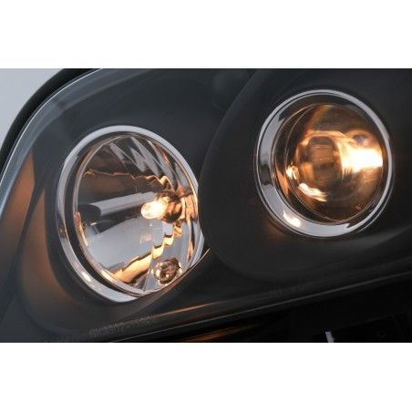 Projector Headlights suitable for Mercedes C-Class W202 (06.1993-06.2000) Black, Nouveaux produits kitt