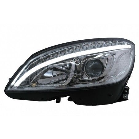 LED Headlights Tube Light suitable for Mercedes C-Class W204 S204 (2007-2010) Chrome, Nouveaux produits kitt
