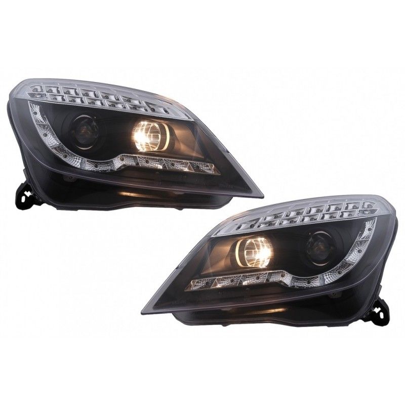 LED DRL Headlights suitable for Opel Astra H (03.2004-2009) Black, Nouveaux produits kitt