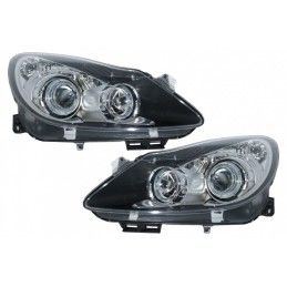 Headlights Angel Eyes 2 Halo Rims suitable for OPEL Corsa D (2006-2014) RHD & LHD Black, Nouveaux produits kitt