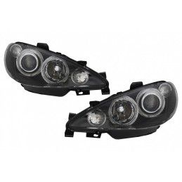 Angel Eyes Headlights suitable for Peugeot 206 (2002-2008) Black LHD & RHD, Nouveaux produits kitt