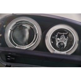 Angel Eyes Headlights suitable for Renault Megane (3.1999-10.2002) Black, Nouveaux produits kitt