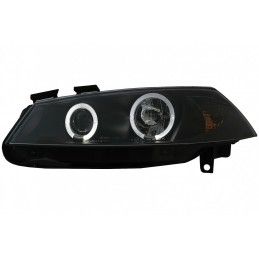 Angel Eyes Headlights suitable for Renault Megane II (2002-2008) Black, Nouveaux produits kitt