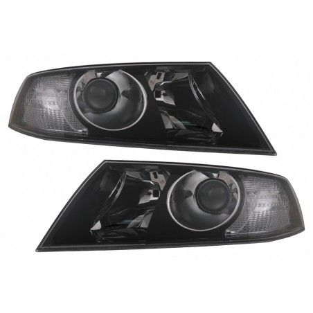 Headlights suitable for Skoda Octavia II (2004-2008) Black, Nouveaux produits kitt