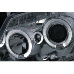 Angel Eyes Headlights Dual Halo Rims suitable for Toyota Hilux (2005-2011) Chrome, Nouveaux produits kitt