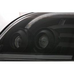 TUBE LIGHT LED Headlights suitable for TOYOTA Land Cruiser FJ120 (2003-2009) Black with Dynamic Turn Signal LHD, Nouveaux produi