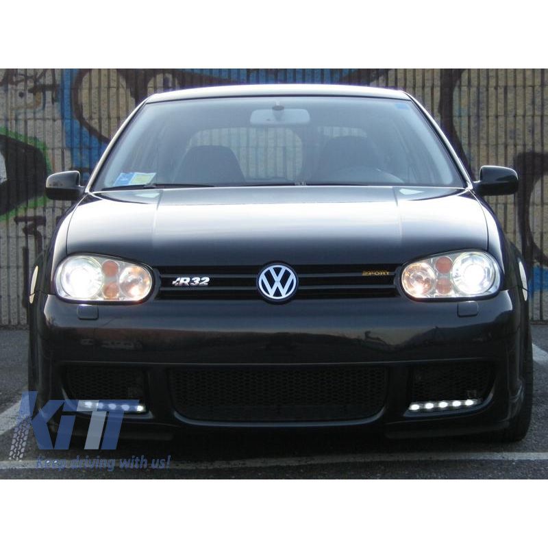 Headlights suitable for VW Golf IV 4 (09.1997-09.2003) R32 Design Chrome, Nouveaux produits kitt