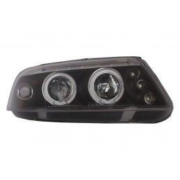 Headlights suitable for VW Passat 3BG (2000-2005) 2 Halo Rims Black, Nouveaux produits kitt