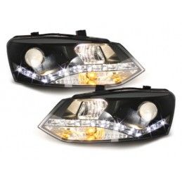 DAYLINE headlights suitable for VW Polo 6R 09+_drl optic_black, Nouveaux produits kitt