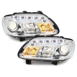 DAYLINE headlights suitable for VW Touran 1T 03-06_drl optic_chrome, Nouveaux produits kitt