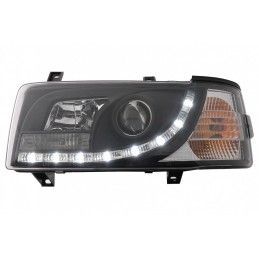 LED DRL Headlights suitable for VW Transporter T4 (1990-2003) Black, Nouveaux produits kitt