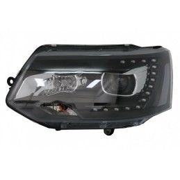 LED DRL Dayline Headlights suitable for VW Transporter T5 (2010-2015) Black, Nouveaux produits kitt