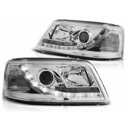 LED DRL Headlights suitable for VW Transporter T5 (04.2003-08.2009) Daylight Chrome, Nouveaux produits kitt