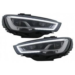 Full LED Headlights suitable for Audi A3 8V Pre-Facelift (2013-2016) Upgrade for Xenon with Sequential Dynamic Turning Lights, N