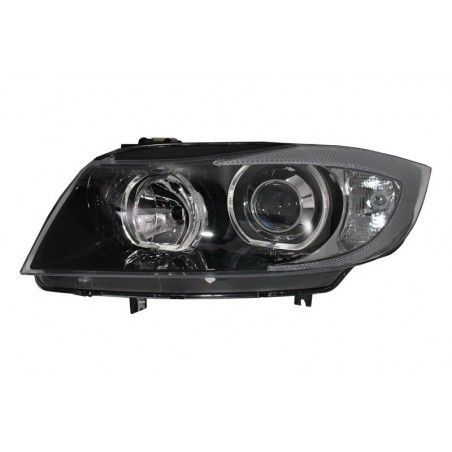 Angel Eyes Headlights suitable for BMW 3 Series E90 Sedan E91 Touring (03.2005-2011) Black, Nouveaux produits kitt