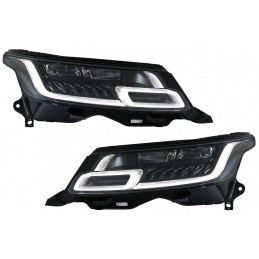 LED Headlights suitable for Range Rover Sport L494 (2013-2017) with Dynamic Signal Conversion to 2018-up Model Matrix Look, Nouv
