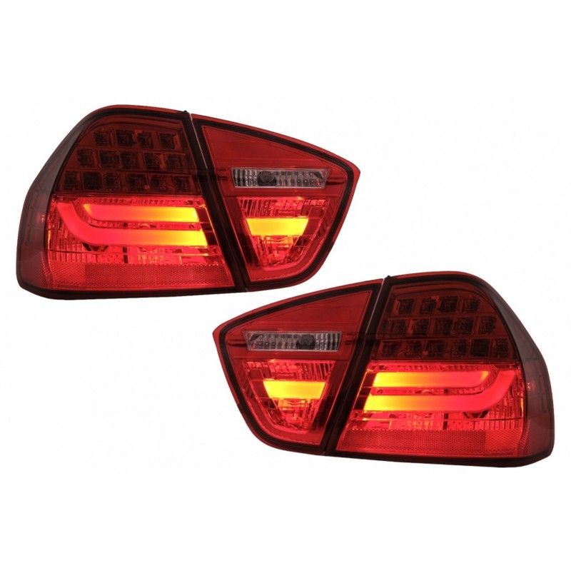 LED Taillights suitable for BMW 3 Series E90 (2005-2008) LED Light Bar LCI Design Red Clear, Nouveaux produits kitt