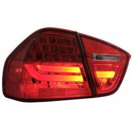LED Taillights suitable for BMW 3 Series E90 (2005-2008) LED Light Bar LCI Design Red Clear, Nouveaux produits kitt