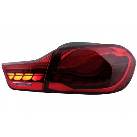 OLED Taillights suitable for BMW 4 Series F32 F33 F36 M4 F82 F83 (2013-03.2019) Red with Dynamic Sequential Turning Light, Nouve
