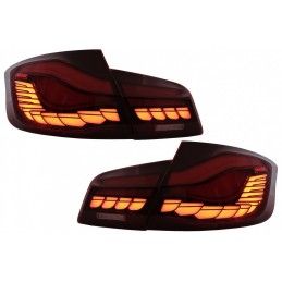OLED Taillights suitable for BMW 5 Series F10 (2011-2017) Red Clear with Dynamic Sequential Turning Light, Nouveaux produits kit