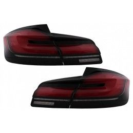 LED Taillights suitable for BMW 5 Series F10 (2011-2017) with Dynamic Sequential Turning Light Upgrade to LCI G30 Design, Nouvea