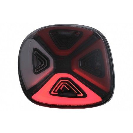 Full LED Taillights suitable for Smart ForTwo C453 A453 ForFour W453 (2014-2019) Dynamic Start-up Display Red Clear, Nouveaux pr