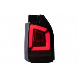 Full LED Taillights suitable for VW Transporter Multivan V T5 Facelift (2010-2015) with Dynamic Turn Signal Red Smoke, Nouveaux 