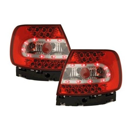 LED taillights suitable for AUDI A4 B5 Lim. 95-99 / 99-01_ red/crystal, Nouveaux produits kitt