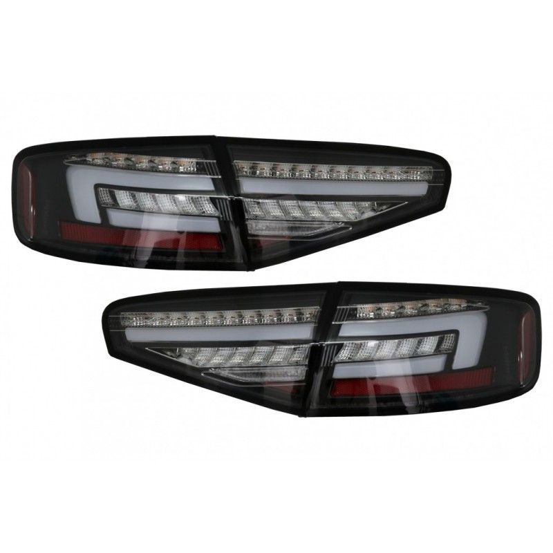 LED Taillights suitable for Audi A4 B8 Sedan (2012-2015) Red Black Dynamic Sequential Turning Lights, Nouveaux produits kitt