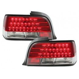 LED taillights suitable for BMW E36 Coupe 92-98 _ red/crystal, Nouveaux produits kitt