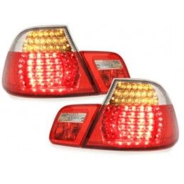 LED taillights suitable for BMW E46 Coupe Facelift 2003-2006 red/crystal 4 pieces, Nouveaux produits kitt