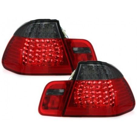 LED Taillights suitable for BMW 3 Series E46 Limousine 4 Doors (1998-2001) Red/Smoke, Nouveaux produits kitt