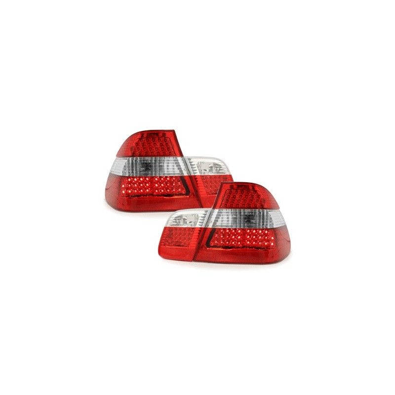 LED taillights suitable for BMW E46 4D 98-01 _ red/crystal, Nouveaux produits kitt