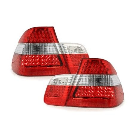LED taillights suitable for BMW E46 4D 98-01 _ red/crystal, Nouveaux produits kitt