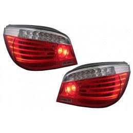 LED Taillights suitable for BMW 5 Series E60 (04.2003-03.2007) Red Clear LCI Facelift Design, Nouveaux produits kitt