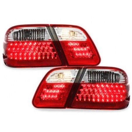 LED taillights suitable for MERCEDES Benz E-class W210 95-02 red/crys., Nouveaux produits kitt