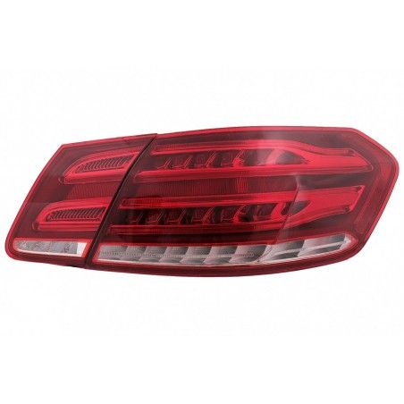 LED BAR Taillights suitable for Mercedes E-Class W212 Facelift (2013-2016) Dynamic Sequential Turning Light Red Clear, Nouveaux 