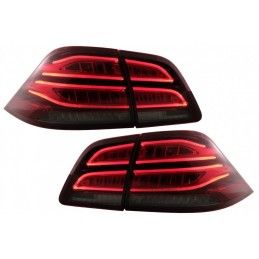 Full LED LightBar Taillights suitable for Mercedes M-Class W166 (2012-2015) Red White LHD, Nouveaux produits kitt